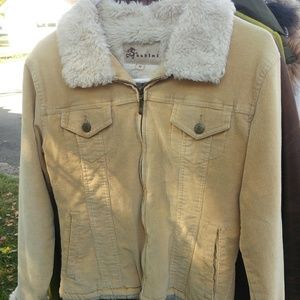 Fur-lined jacket